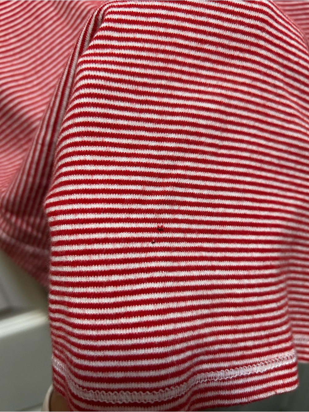 Ralph Lauren Red & White Striped Short Sleeve Tee - Picture 4 of 4